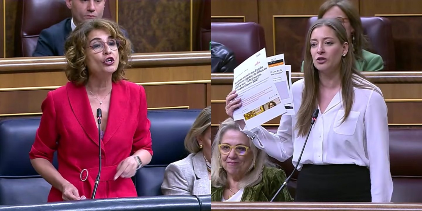 Apoteósica Ester Muñoz (PP) contra María Jesús Montero: "¡Usted solo es mentiras y engaños!"