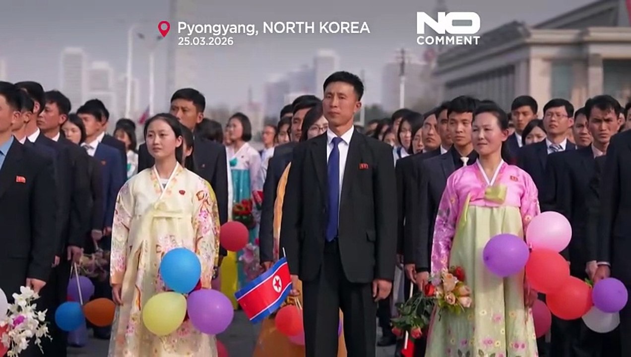 Corea del Norte recibe a Lukashenko con una ceremonia en Pionyang