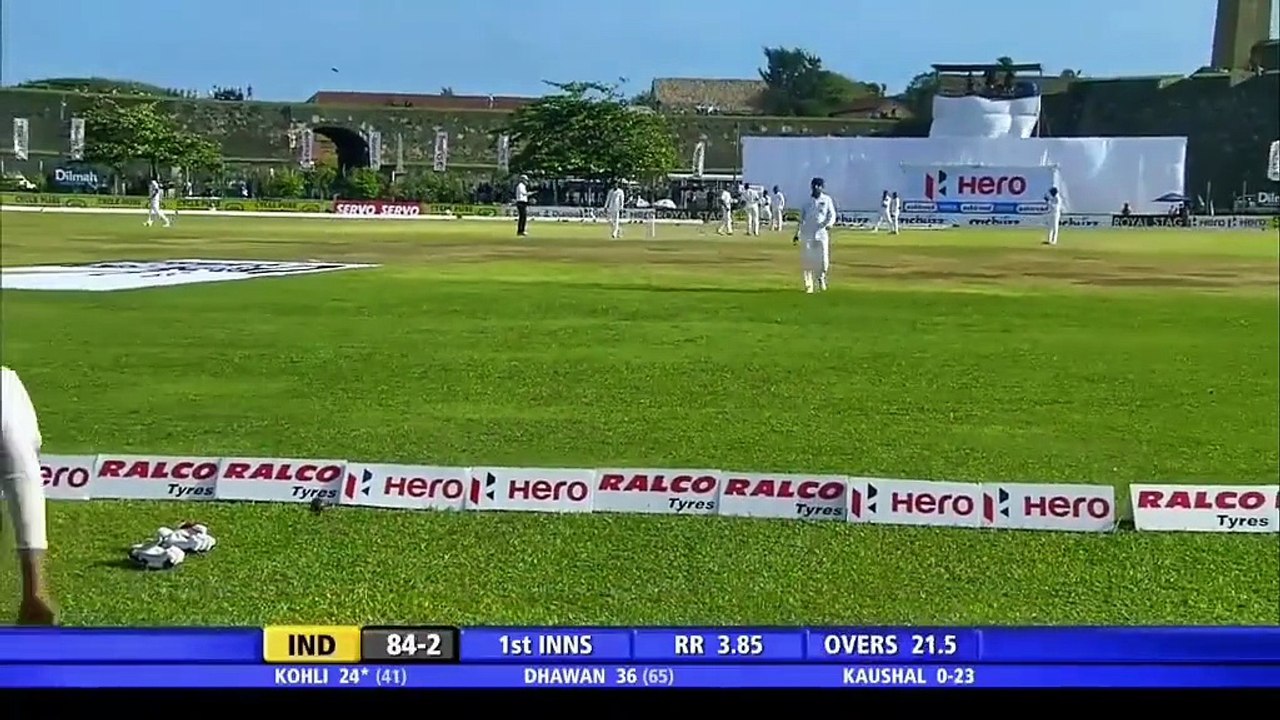 Virat Kohli 103 vs SL 11th Test Century 1st Test Century in Sri Lanka 2015