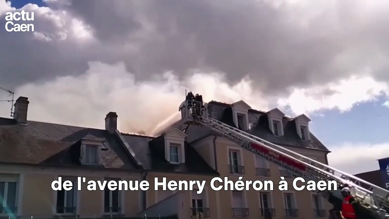 Violent incendie à Caen : 15 appartement détruits