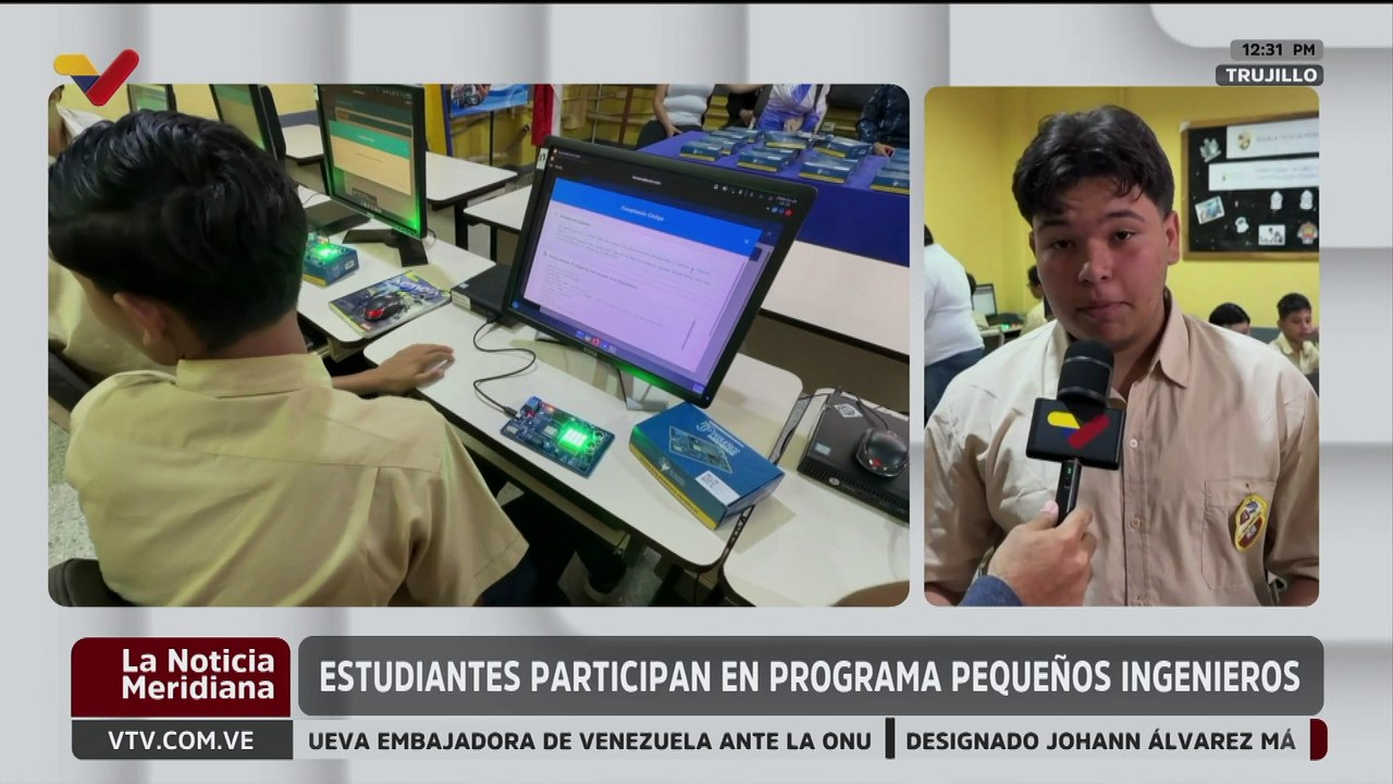 Trujillanos participan en el programa “Pequeños Ingenieros” para promover el desarrollo científico