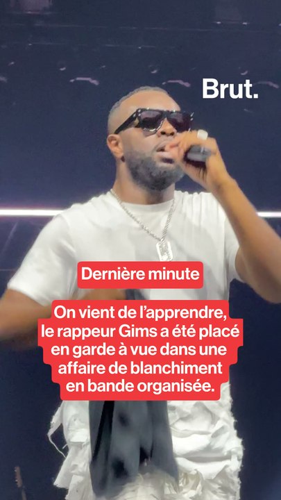 On vient de l’apprendre, le rappeur Gims a été placé en garde à vue dans une  affaire de blanchiment en bande organisée.