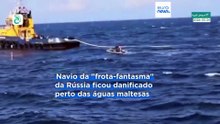 Navio-tanque russo danificado está a ser rebocado para a Líbia