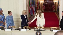 Melania Trump, Beyaz Saray'da düzenlenen programa robotla geldi