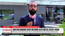 Jair Bolsonaro deve receber alta na sexta (27) após Moraes autorizar prisão domiciliar | TEMPO REAL