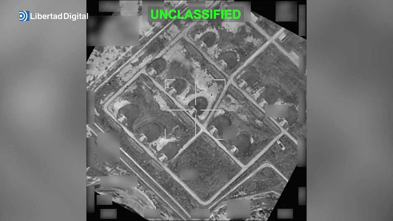 Estados Unidos muestra imágenes atacando objetivos iraníes