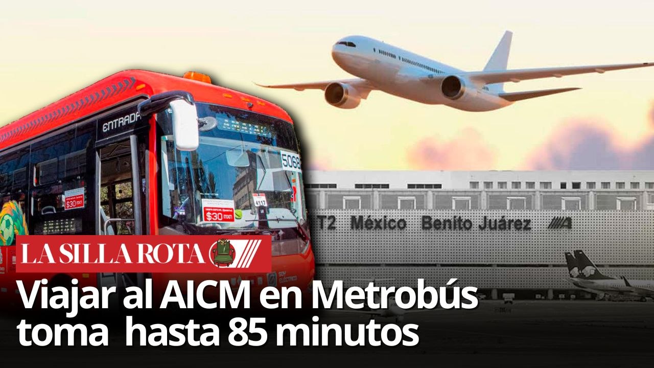 Casi una hora y media el traslado en metrobús al AICM: ambulantes y tráfico retrasan ruta