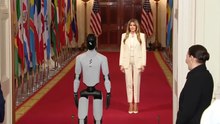 Melania Trump'ın sürpriz konuğu ABD yapımı insansı robot oldu