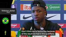 Vinicius Junior concedes Brazil are not favourites for World Cup