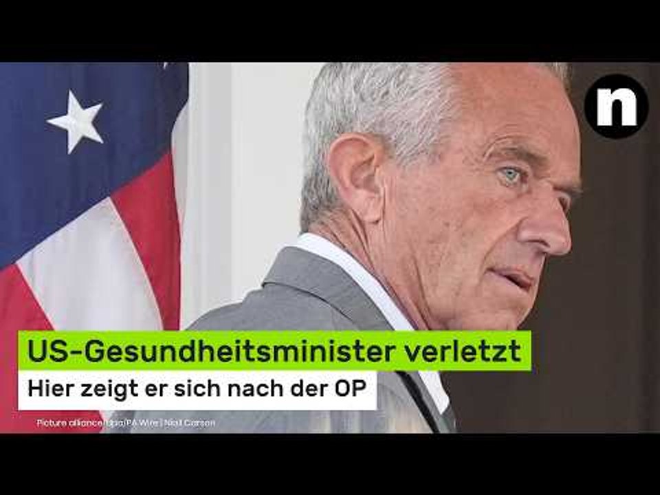 Robert F. Kennedy Jr.: US-Gesundheitsminister verletzt - hier zeigt er sich nach der OP