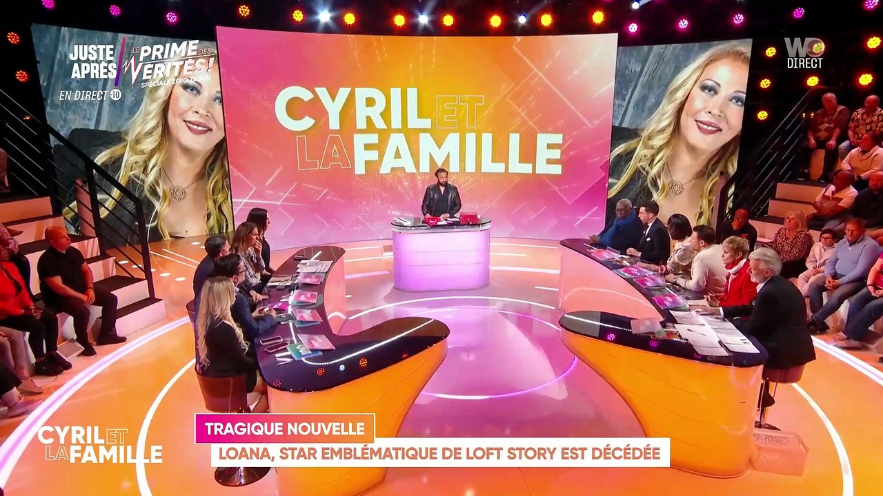 Décès de Loana : Regardez ce moment où Cyril Hanouna et son équipe, au bord des larmes, apprennent en direct la mort de cette femme emblématique de la télé réalité