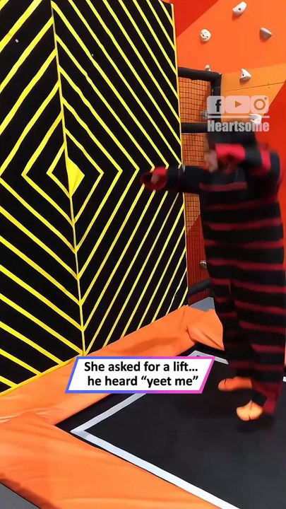 Boyfriend’s “Lift” Goes Wrong—Epic Wall Fail Caught on Camera!|| Heartsome 💖