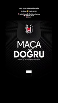🏐 Maç Duyurusu – Yıldız Kızlar Süper Ligi 6. Hafta - Beşiktaş Yeşilyurt SK
