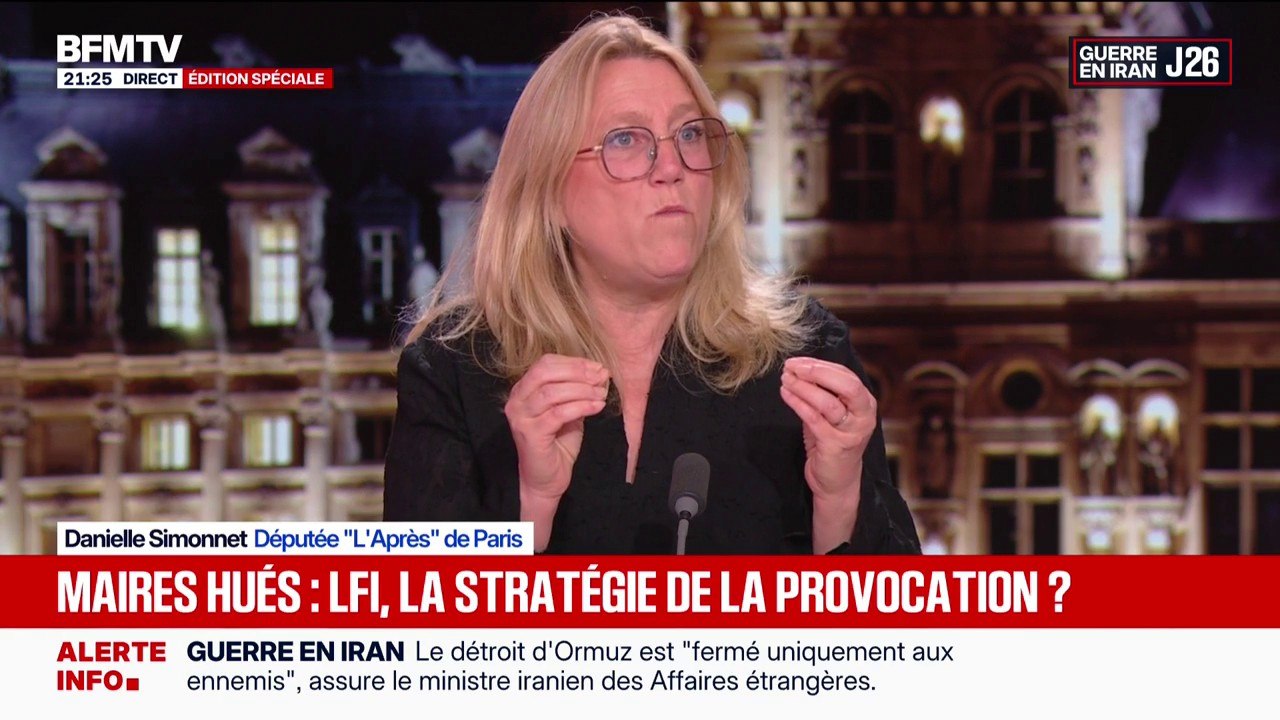 Maires hués et insultés: “Non ce n’est pas la gauche qui est violente et l’extrême droite qui serait toute paisible”, résume Danielle Simonnet, députée “L’Après” de Paris