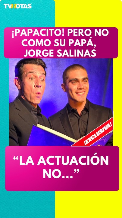 ¿No es lo suyo? Santiago, hijo de Jorge Salinas, revela cómo fue su experiencia en la actuación