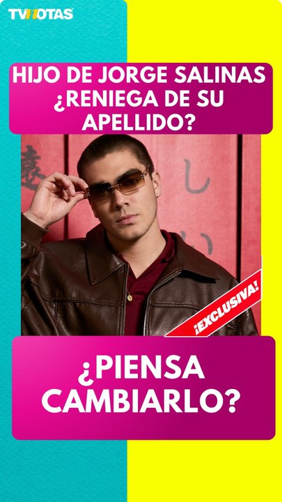 ¿Santiago Salinas reniega de su apellido? Hijo de Jorge Salinas revela cómo lleva la fama de su padre