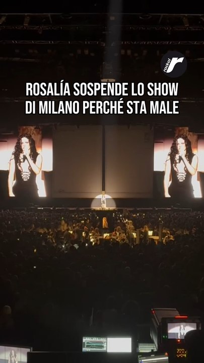 RosalÍa sospende lo show di Milano perché sta male