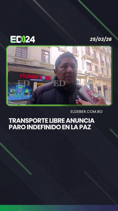 Transporte Libre anuncia paro indefinido en La Paz