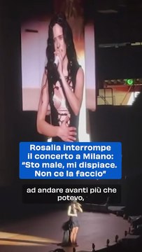 Rosalía interrompe il concerto al Forum di Milano: Ho fatto del mio meglio, ma non sto bene