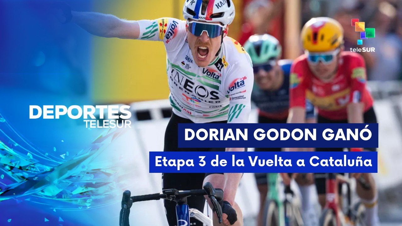 DEPORTES TELESUR | Dorian Godon consolida líder de clasificación general de la Vuelta a Cataluña 25-03-2026