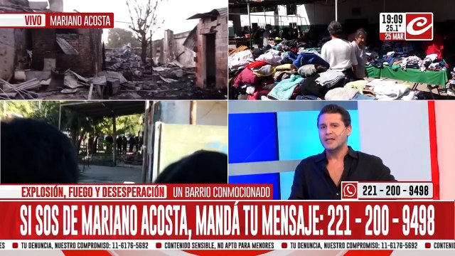 Habla una vecina de la explosión en un depósito ilegal de garrafas