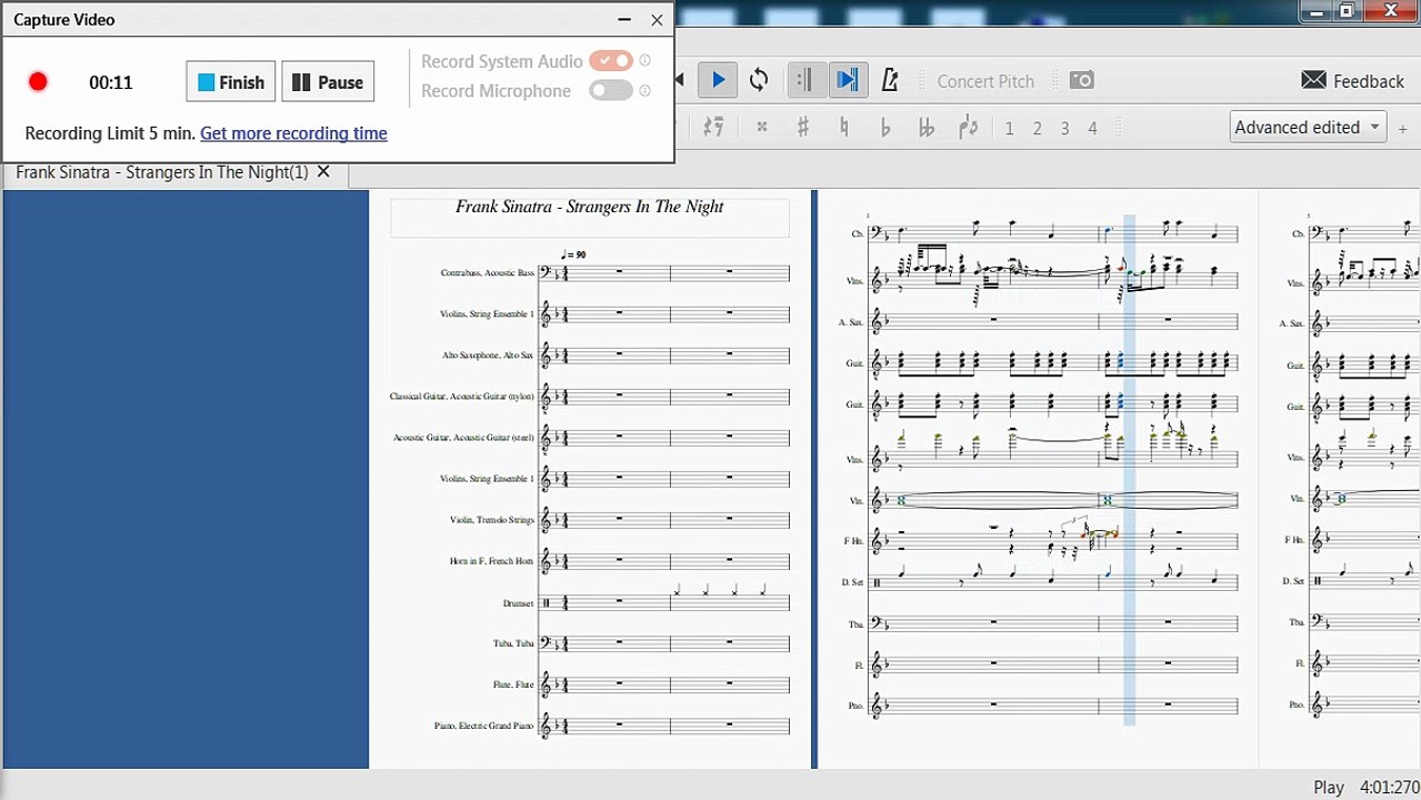 Frank Sinatra - Strangers In The Night,,,,,Music compuser by Maher Elghamry