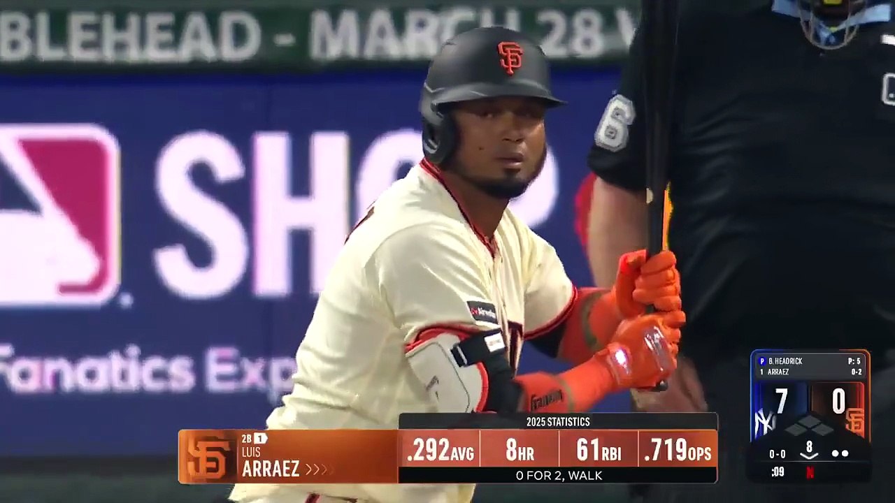 Primer hit de Luis Arráez en la temporada 2026
