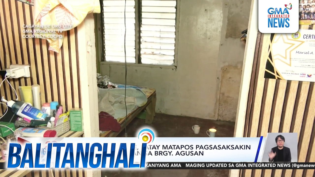25-anyos na babae, patay matapos pagsasaksakin ng kaniyang pinsan sa Brgy. Agusan | Balitanghali