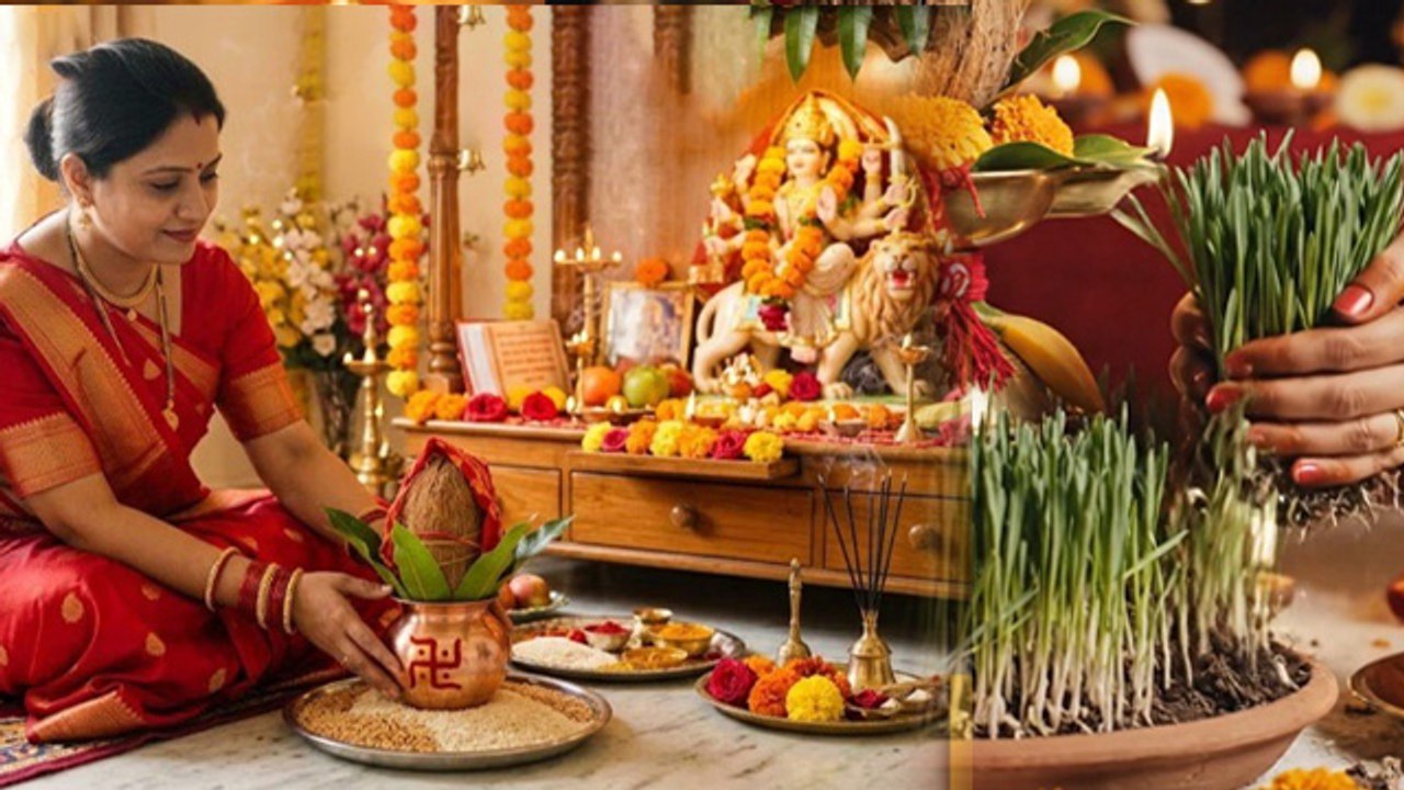 Kalash Visarjan Vidhi 2026:चैत्र नवरात्रि कलश विसर्जन मुहूर्त,विधि,नारियल,जौ,जल,सिक्के का क्या करें?