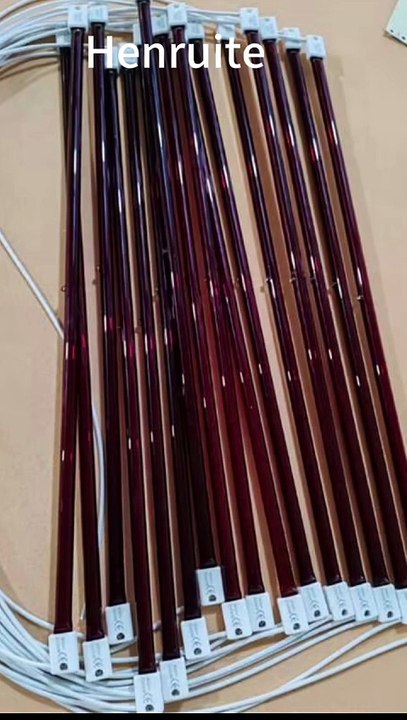 598mm 400v 2500w Ruby Quartz Halogen Heat Lamp IR Lamp for Blowing Machines