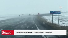 Ardahan'ın yüksek kesimlerinde kar ve sis ulaşımı aksatıyor