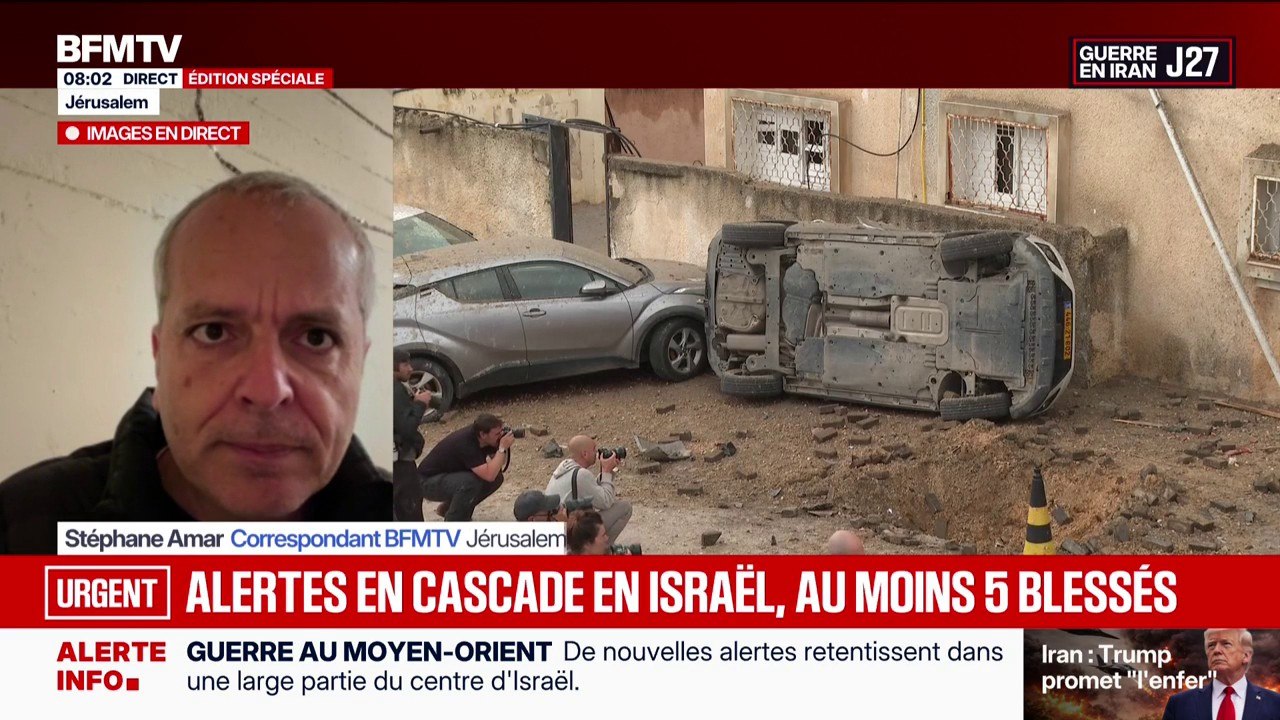 Guerre au Moyen-Orient: des tirs de missiles iraniens font au moins six blessés en Israël