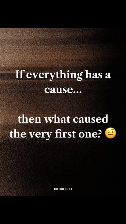 First cause
