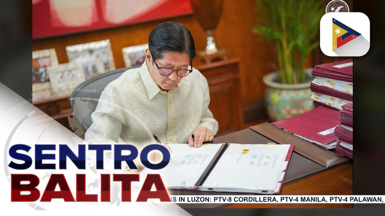 Paggawad ng emergency powers kay Pres. Marcos Jr. para pansamantalang tapyasan o alisin ang fuel excise tax, isa nang batas | ulat ni Kenneth Paciente