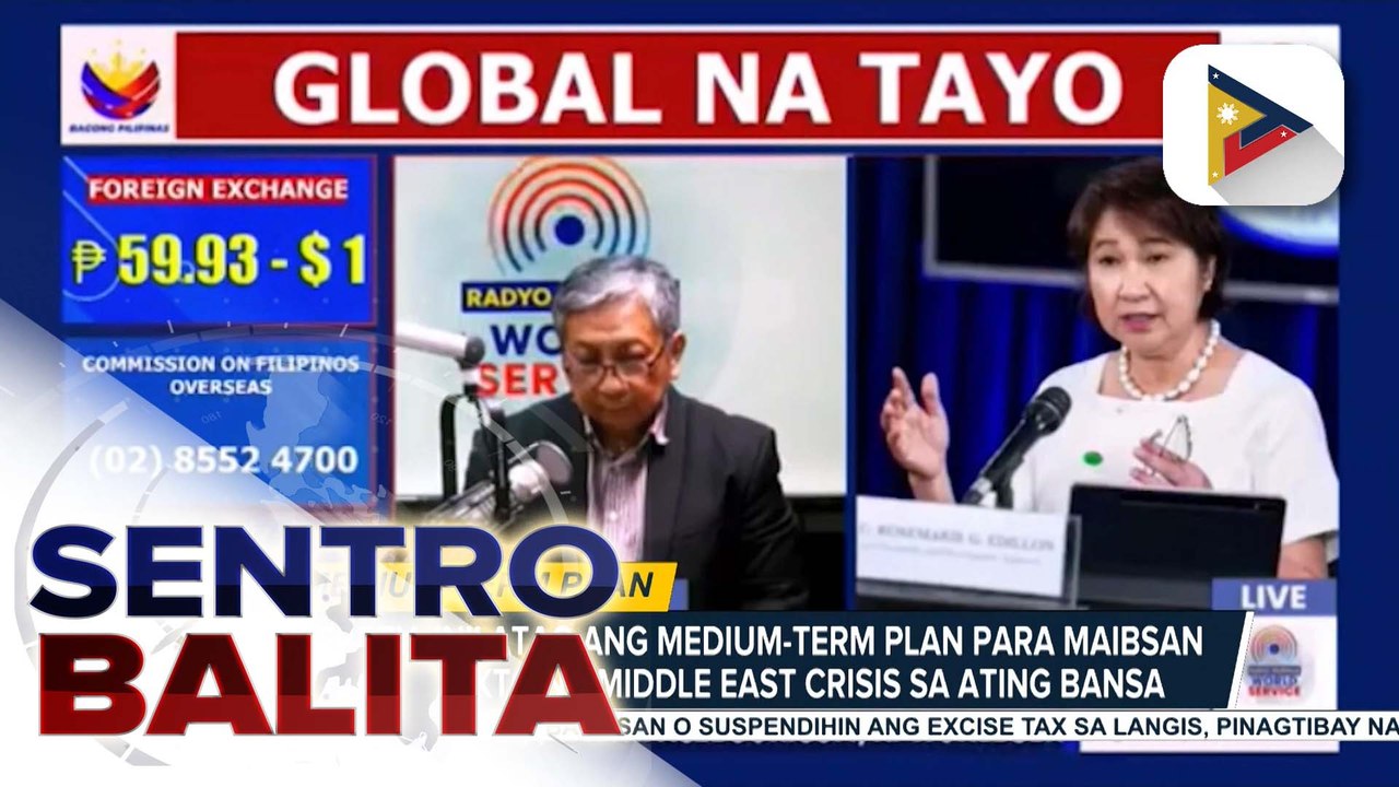 DEPDev, inilatag ang medium-term plan para maibsan ang epekto ng Middle East crisis sa bansa; ekonomista, may payo sa mga Pilipino para makatipid sa harap ng mataas na presyo ng petrolyo | ulat ni Bea De Guzman - Radyo Pilipinas World Service