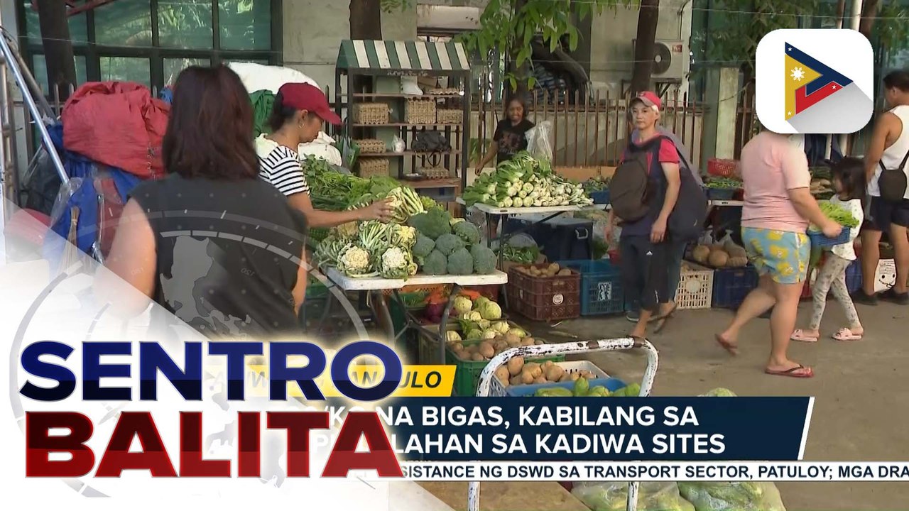 Kadiwa sites, patuloy sa pagbibigay ng serbisyo sa ating mga kababayan na nais makatipid sa bilihin; P20/kg na bigas, pinipilahan | ulat ni JM Thompson