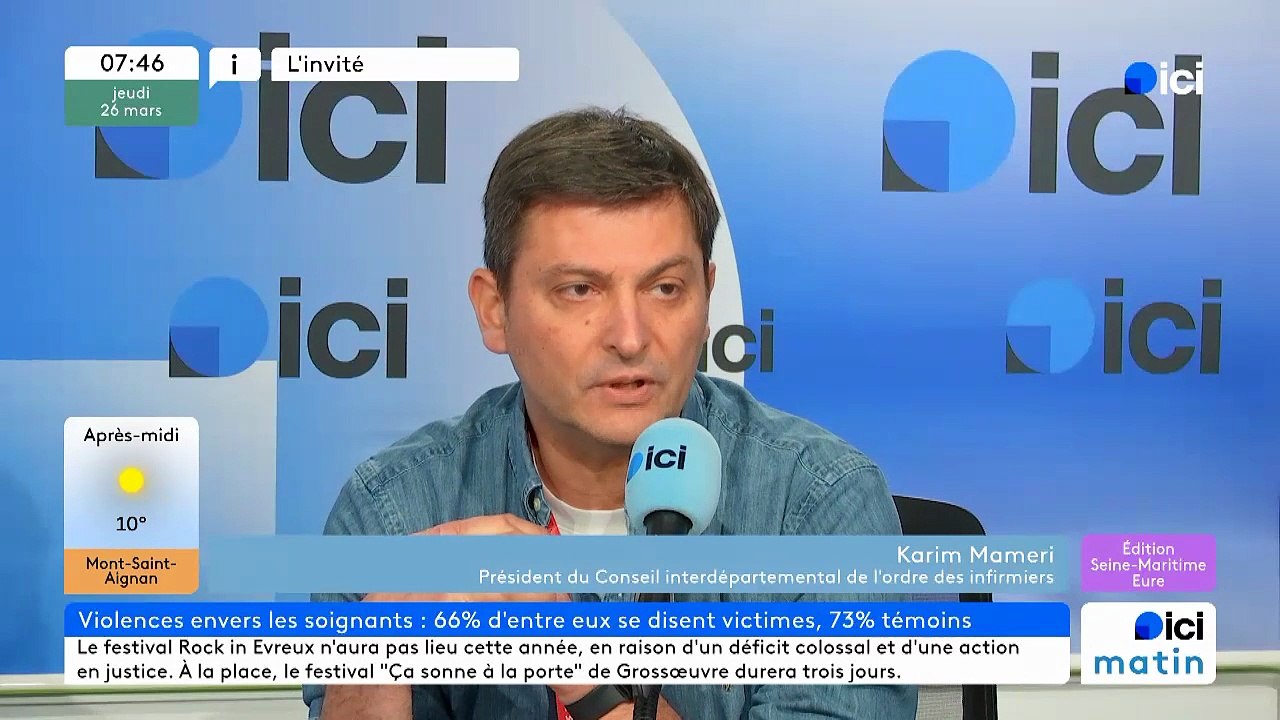 Karim Mameri, président du Conseil Interdépartemental de l'ordre des infirmières et des infirmiers de l'Eure et de Seine-Maritime