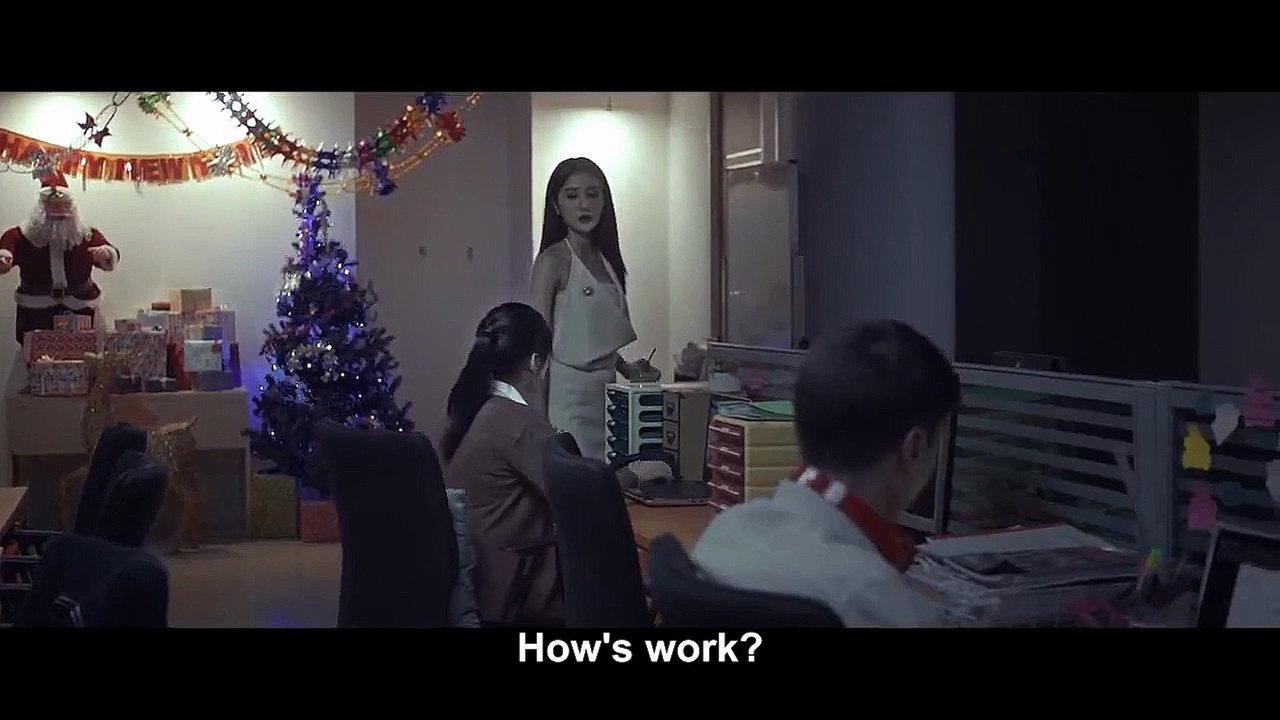 Happy New Year | Horror/Slasher | Full Movie |  Santa Axe Killer in an Office