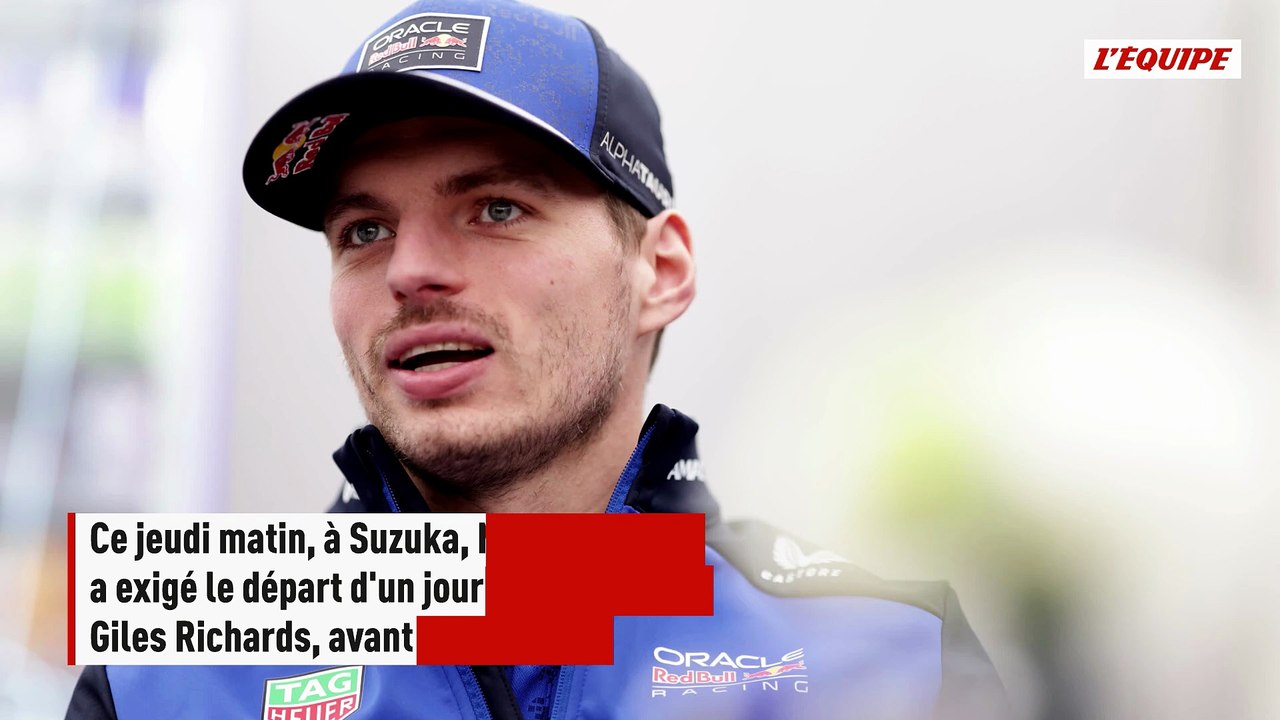 Max Verstappen exige le départ d'un journaliste avant de commencer sa conférence de presse - F1 - GP du Japon