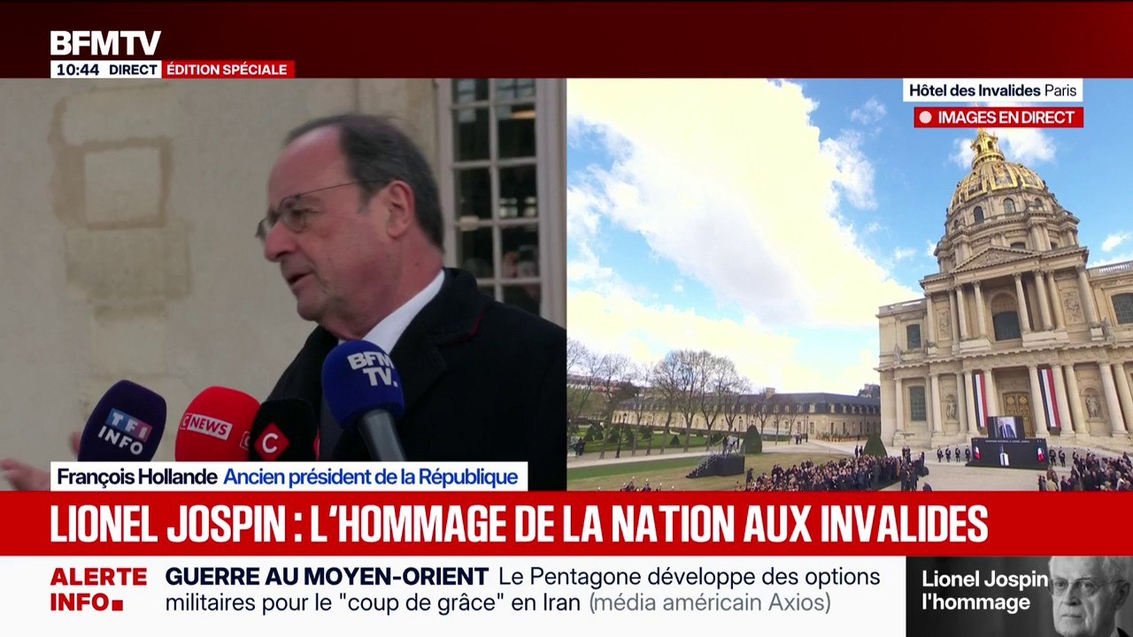 "Il était élégant": l'hommage de François Hollande à Lionel Jospin