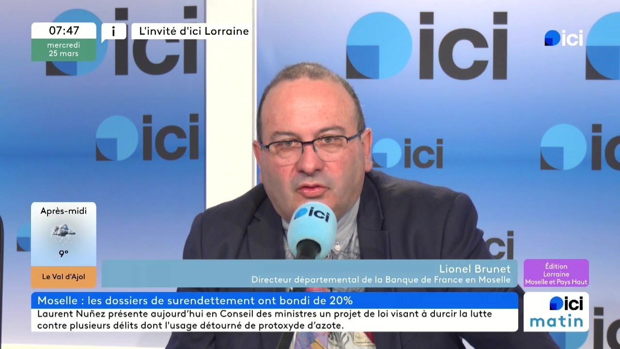 Lionel Brunet, directeur de la Banque de France en Moselle