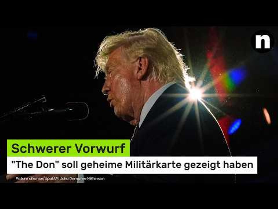 Donald Trump: Schwerer Vorwurf - 'The Don' soll geheime Militärkarte gezeigt haben