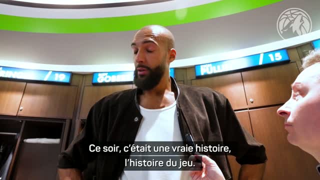 Timberwolves - Gobert après l'incroyable remontada : "Tout simplement une énorme victoire"