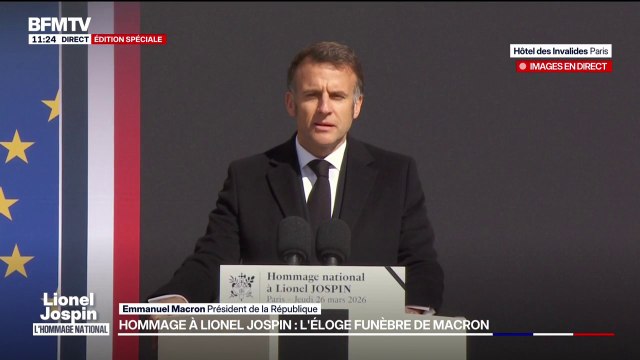 Hommage à Lionel Jospin: Emmanuel Macron salue un grand destin français