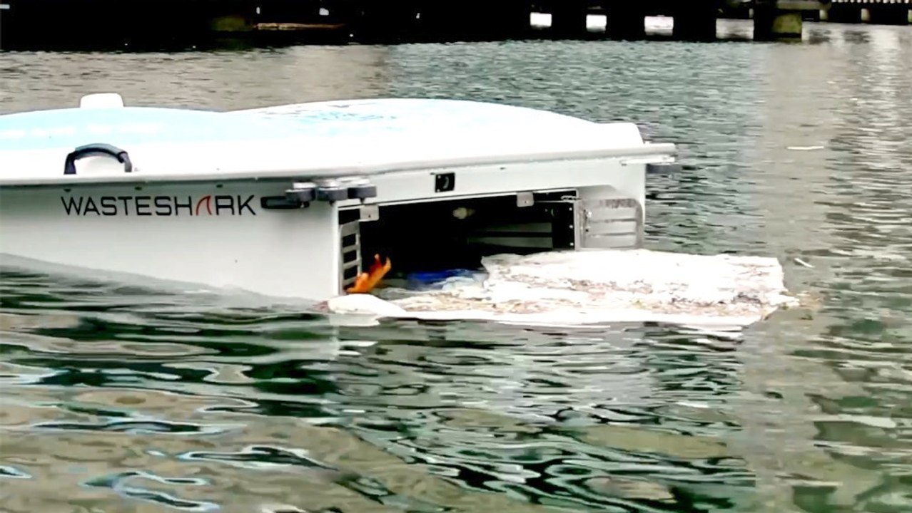 Meet WasteShark: The Plastic-Eating Robot Cleaning London's Waterways