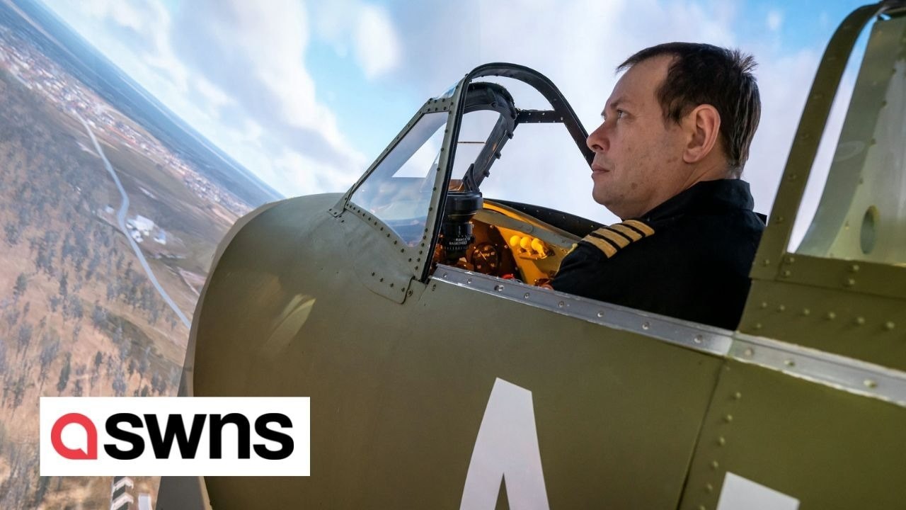 Grandfather Builds £30k Spitfire Simulator In A Tiny Garden Shed