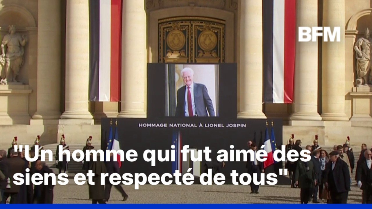 Hommage national à Lionel Jospin: la cérémonie en intégralité