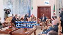 Meloni na Argélia para "reforçar fluxos de gás", após Qatar cortar fornecimento