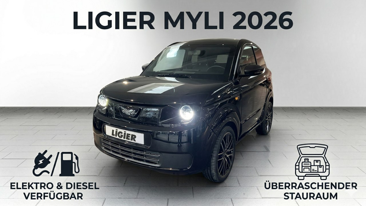 Ligier Myli 2026: Mini-Car mit 550 km Reichweite im Check