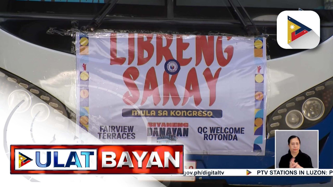 House of Representative, may handog na libreng sakay sa mga apektadong commuters | ulat ni Vel Custidio
